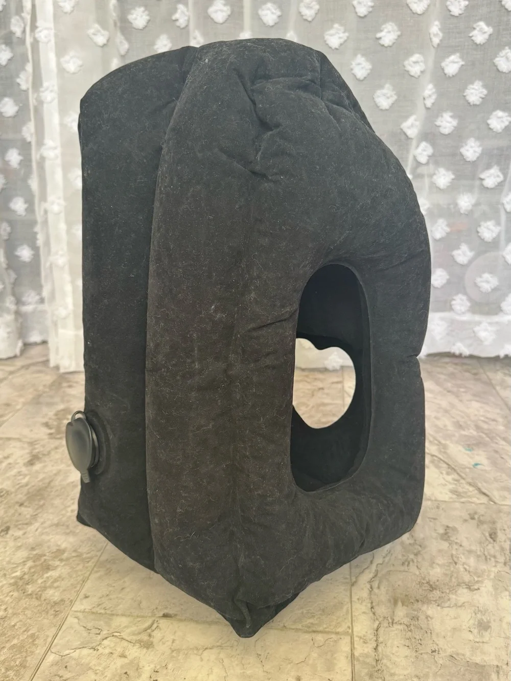 JefDiee Inflatable Travel Pillow, Airplane Neck Pillow